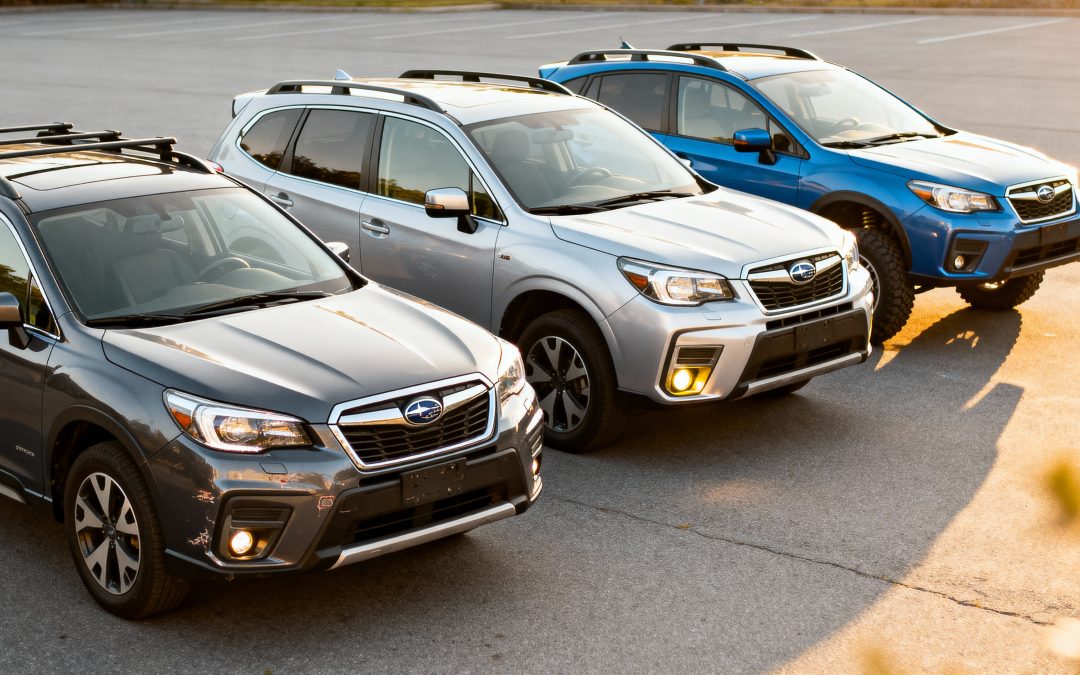 Popular used Subaru models including Outback Forester and Crosstrek eligible for extended warranty coverage